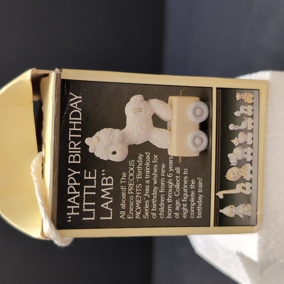 VGT, Precious Moments 'Happy Birthday Little Lamb #1 Enesco All Aboard . - Picture 7 of 7